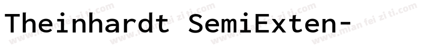 Theinhardt SemiExten字体转换